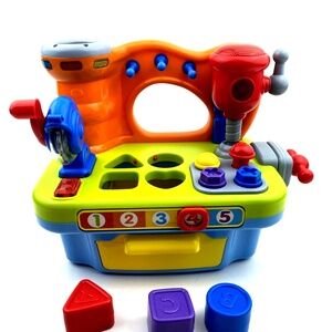 Multifunctional Musical Learning Toy Workbench Toddlers Lights up Sounds